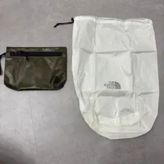 THE NORTH FACE 巾着袋 オリーブ・ホワイト
