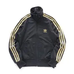 アディダス ファイヤーバードトラックジャケット ゴールド ブラック【Ｓ】