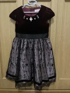 Lili Lundi ベロア調 フォーマルワンピース