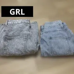 GRL H&M DIVIDED デニムパンツ 2枚セット レディースのサムネイル