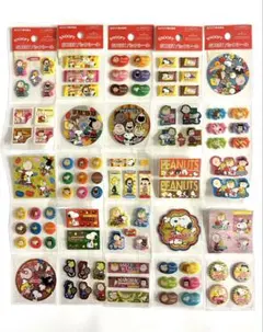 d*2様 【平成時代購入品】スヌーピースイートパックシール5枚セットぷくぷくスポ