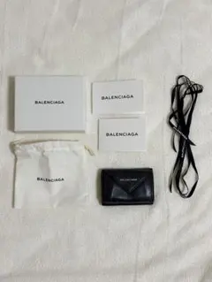 【確実正規品】BALENCIAGAミニウォレット ブラック