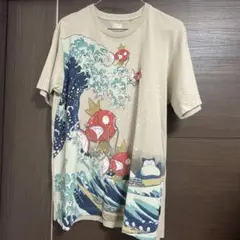 UNIQLO ポケモン コイキング カビゴン　タグ付き Tシャツ L 葛飾北斎