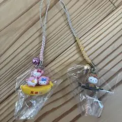 ご当地キティ　ハローキティ ストラップ 2個セット　レア