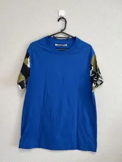 【イタリア製】ゴールデングース カモフラ柄 切替 Tシャツ ブルー XSのサムネイル
