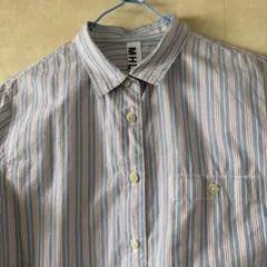 MHL 　ストライプ ボタンダウンシャツIII