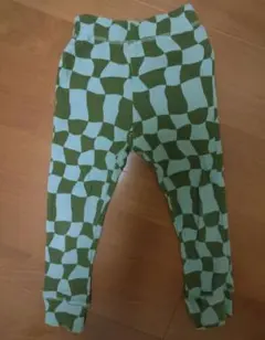 mid mile　しまむら　パンツ　総柄　リブ
