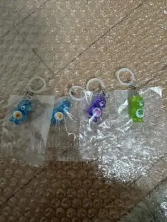 ケアベア クリアマスコットチャーム セット　めじるしアクセサリー