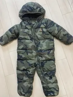 babyGap☆迷彩柄 フード付きダウンコート 12-18M