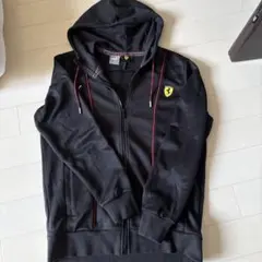 Ferrari ブラック パーカー フルジッパー