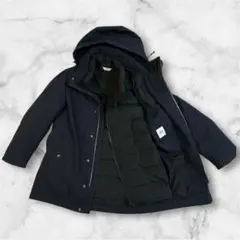 美品✨タケオキクチ 3WAY ドビーライナー ダウン付きブルゾン フード着脱