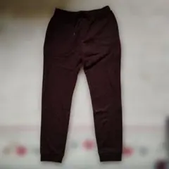 ダークブラウン スウェットパンツ