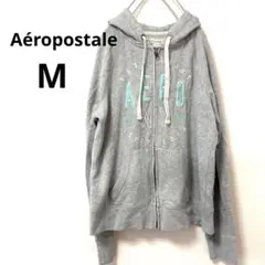 Aéropostale【M】グレー フード付きパーカーのサムネイル