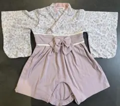 【美品‼︎】ベビー袴風ロンパース　花柄 80サイズ