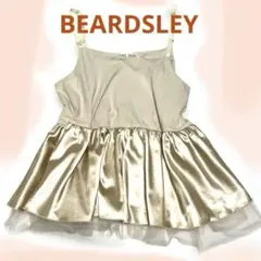 【BEARDSLEY】キャミソール　サテン　フリル　チュチュ　ベージュ　フリーのサムネイル