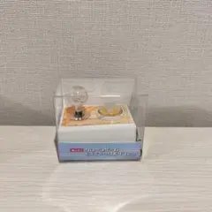 mini クレーンゲーム & スティックボタン キーホルダー　黄色 イエロー　①