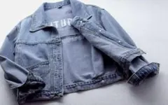 YOUTIIS 刺繍入りデニムジャケット