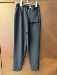 エンフォルド　ウエストゴム テーパードパンツ ネイビー