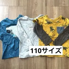 長袖　ロンT 3枚セット 恐竜 スケートボード　まとめ売り　男の子　Tシャツ