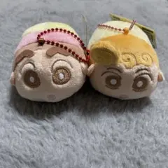 クレヨンしんちゃん　ぺたんこクリーナーマスコット　2個セット　キーホルダー