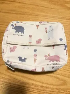 ジェラートピケおむつポーチ