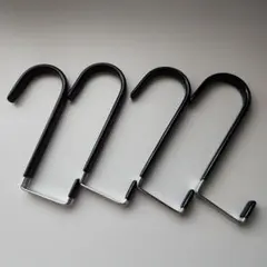 ドアハンガー 4セットドアフック ドアハンガーフック ドア掛け ブラック