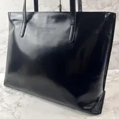 KATHARINE HAMNETT キャサリンハムネット 鏡面本革 トートバッグのサムネイル