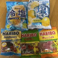 Kanro 冷塩飴 塩レモン HARIBO グミのサムネイル