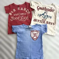 DENIM DUNGAREE Tシャツ 3枚セット 100cmのサムネイル