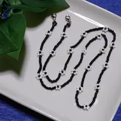 ⑦マスクストラップハンドメイド マスクチェーン 韓国 レトロ ビーズ