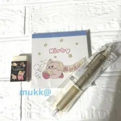 新品未開封　カービィ イッツデモ　メモパッド　消しゴム　ユニボール　ボールペン