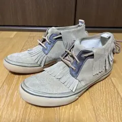 インディアン スエードスニーカー フリンジ付き サイズ26cm
