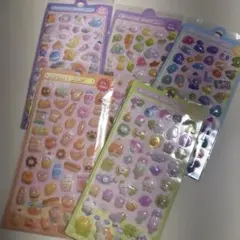 BONBON DROP シール 3D 立体シール ぷくぷくシール　5枚セット