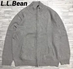 L.L.Bean ドライバーズニット フルジップ コットンニット Lサイズ