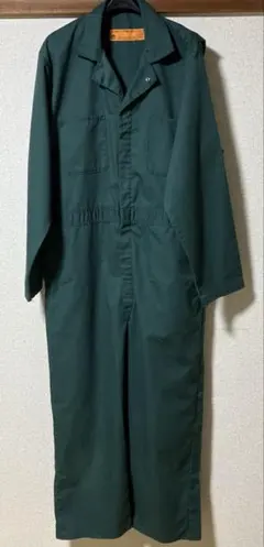 80s USA製 レッドキャップ REDKAP ツナギ オールインワン 緑 XL