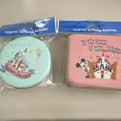 ディズニー　シール缶　２点