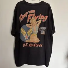 AVIREX ピンナップガール バックプリント Tシャツ
