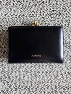 JIL SANDER 二つ折り財布 黒 がま口 - メルカリ