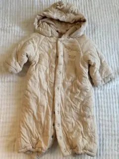 ⭐︎キムラタン⭐︎ジャンプスーツ　 50-80 ベージュ　カバデザイン