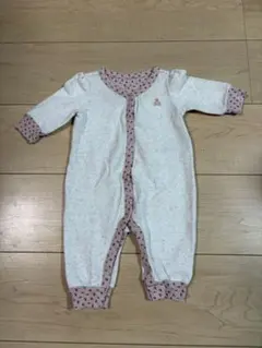 ロンパース・カバーオール ホワイト・ピンク