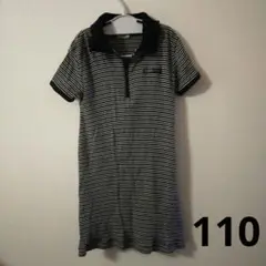 CROWN BANBY ストライプ ポロワンピース 110