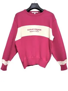 ヴィンテージ　クレージュ　ロゴニット　ピンク サイズ９