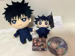 呪術廻戦 伏黒恵 ぬいぐるみ 缶バッジ セット