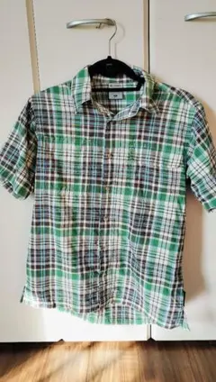 Columbia Titanium 半袖シャツ Sサイズ チェック柄