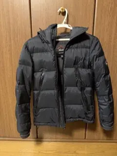 NANGA JEANS FACTORY フード付き ブラックダウンジャケットのサムネイル