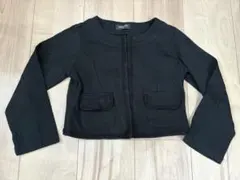 COMME CA ISM ブラックカーディガン 120A