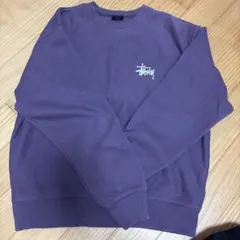 Stussy クルーネック スウェット パープル Sのサムネイル