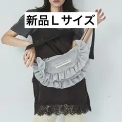 THEATRE PRODUCTS メッシュフリルショルダーバッグL グレー - メルカリ