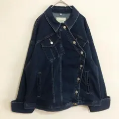 希少サイズ　GU rokh　ジーユー ロク　ストレッチ　デニムジャケット　3XL