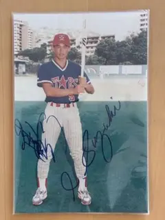 イチロー 直筆サイン入り 写真 鈴木一朗 オリックス時代 ダブルサイン